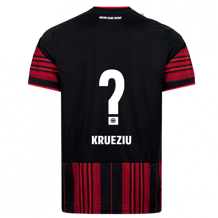 Danxen Mujer Camiseta Rahman Krueziu #0 Negro Rojo Blanco 1ª Equipación 2026/27 La Camisa México