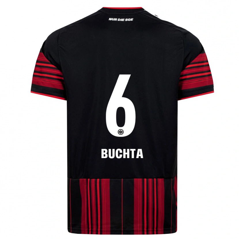 Danxen Mujer Camiseta Philip Buchta #6 Negro Rojo Blanco 1ª Equipación 2026/27 La Camisa México