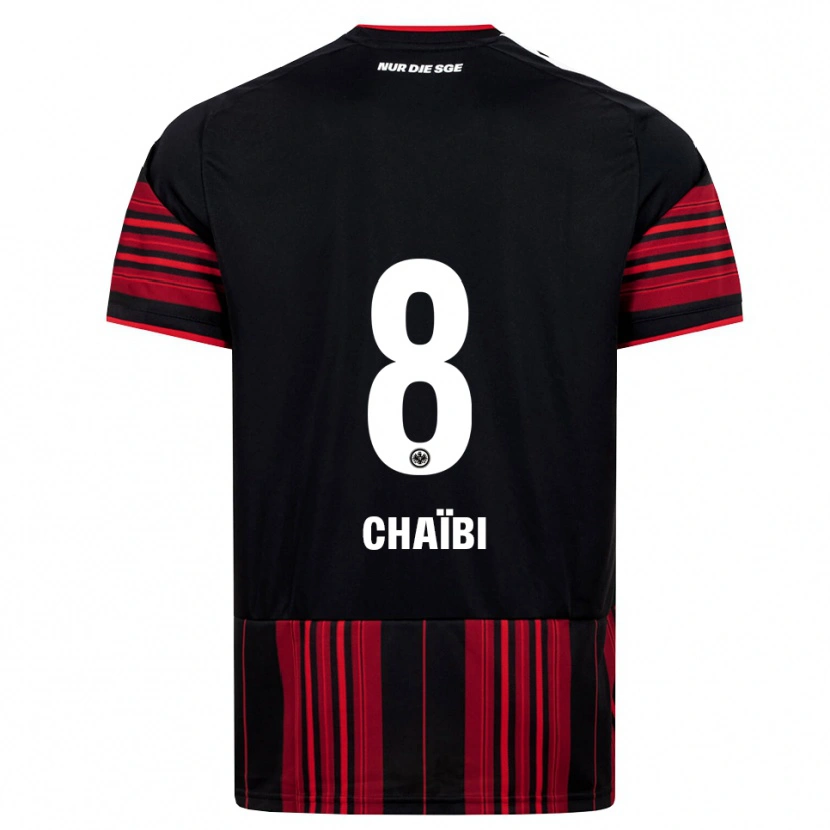 Danxen Mujer Camiseta Farès Chaïbi #8 Negro Rojo Blanco 1ª Equipación 2026/27 La Camisa México