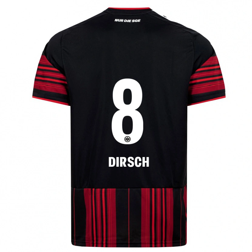 Danxen Mujer Camiseta Moritz Dirsch #8 Negro Rojo Blanco 1ª Equipación 2026/27 La Camisa México