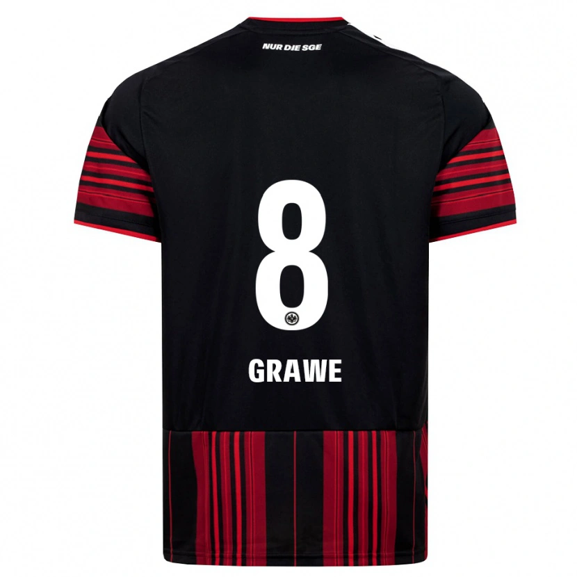 Danxen Mujer Camiseta Lisanne Gräwe #8 Negro Rojo Blanco 1ª Equipación 2026/27 La Camisa México
