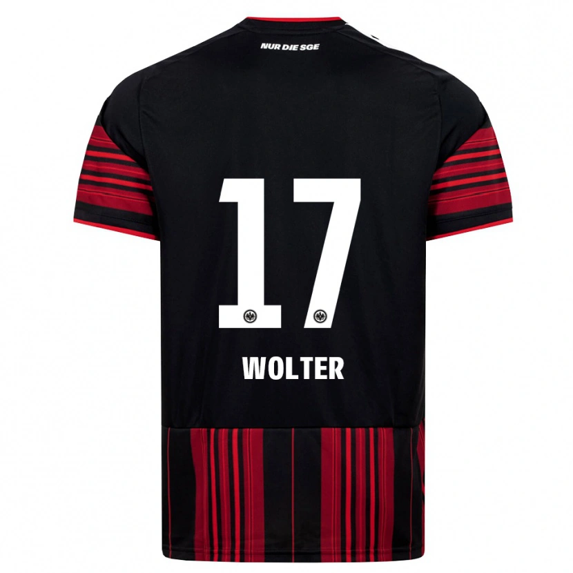 Danxen Mujer Camiseta Pia-Sophie Wolter #17 Negro Rojo Blanco 1ª Equipación 2026/27 La Camisa México
