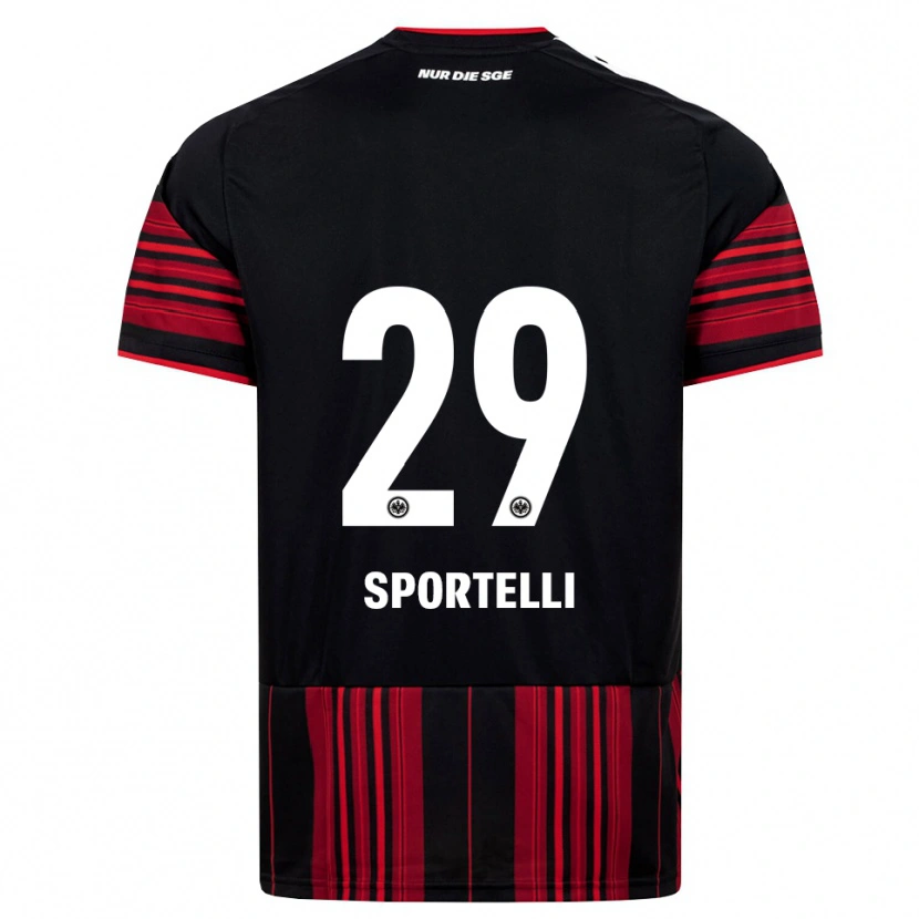 Danxen Mujer Camiseta Flavio Sportelli #29 Negro Rojo Blanco 1ª Equipación 2026/27 La Camisa México