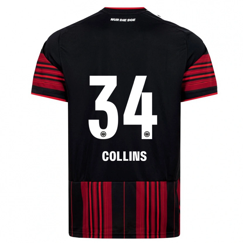 Danxen Mujer Camiseta Nnamdi Collins #34 Negro Rojo Blanco 1ª Equipación 2026/27 La Camisa México