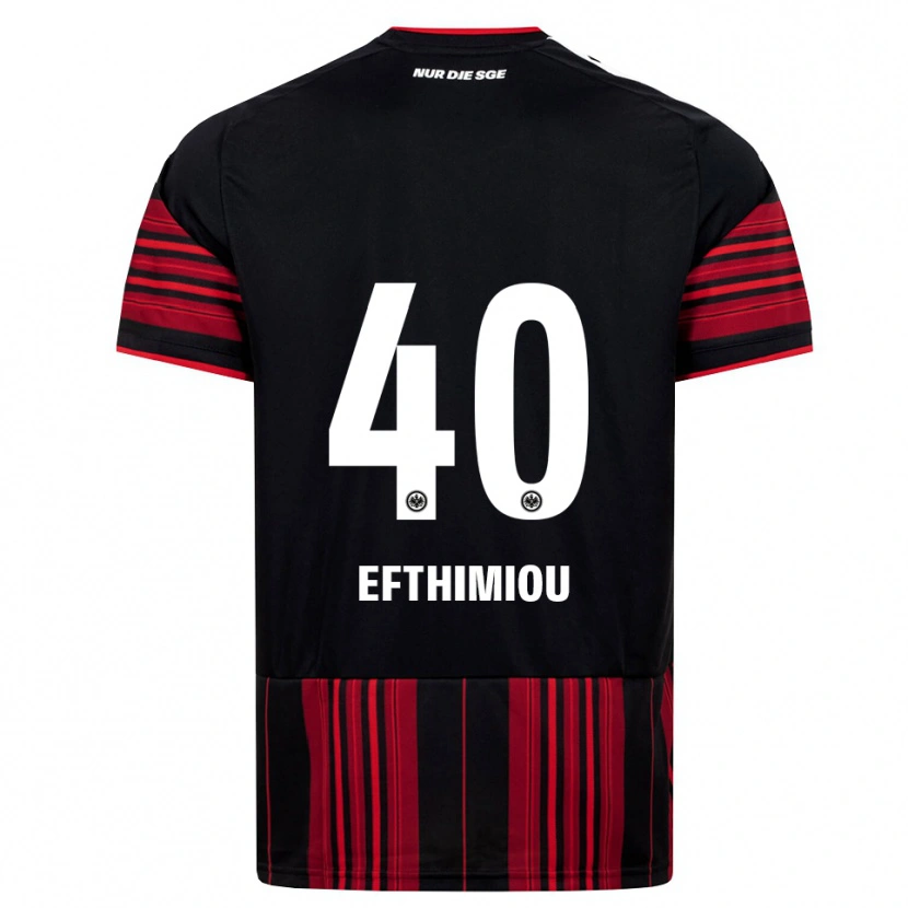 Danxen Mujer Camiseta Sissis Efthimiou #40 Negro Rojo Blanco 1ª Equipación 2026/27 La Camisa México