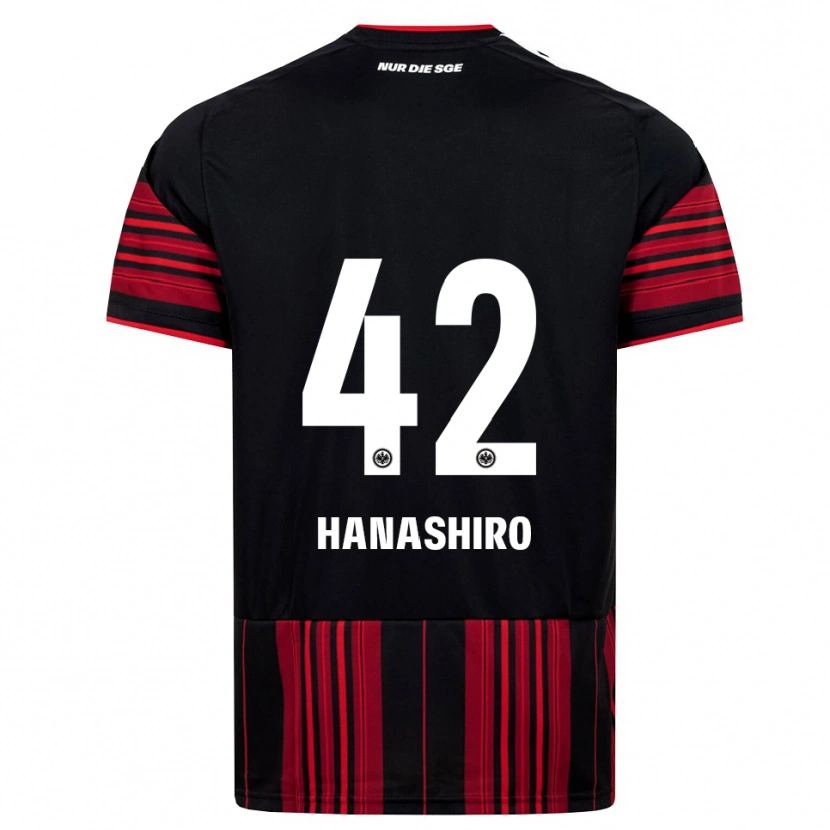 Danxen Mujer Camiseta Rinto Hanashiro #42 Negro Rojo Blanco 1ª Equipación 2026/27 La Camisa México