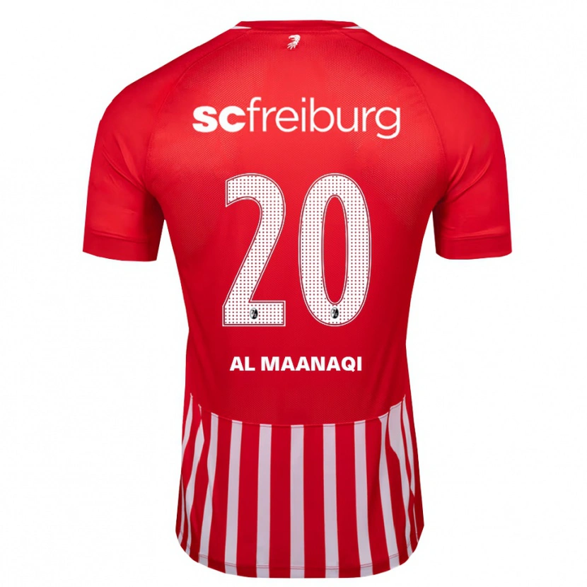 Danxen Mujer Camiseta Jawad Al Maanaqi #20 Rojo Blanco Negro 1ª Equipación 2026/27 La Camisa México