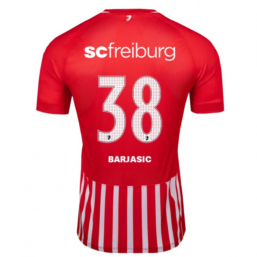 Danxen Mujer Camiseta Josip Barjasic #38 Rojo Blanco Negro 1ª Equipación 2026/27 La Camisa México
