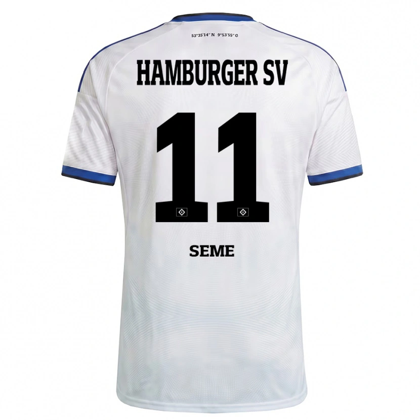 Danxen Mujer Camiseta Anna-Katharina Seme #11 Blanco Negro Azul 1ª Equipación 2026/27 La Camisa México