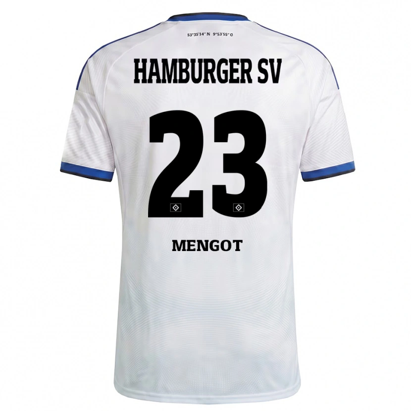 Danxen Mujer Camiseta Ayukayoh Mengot #23 Blanco Negro Azul 1ª Equipación 2026/27 La Camisa México
