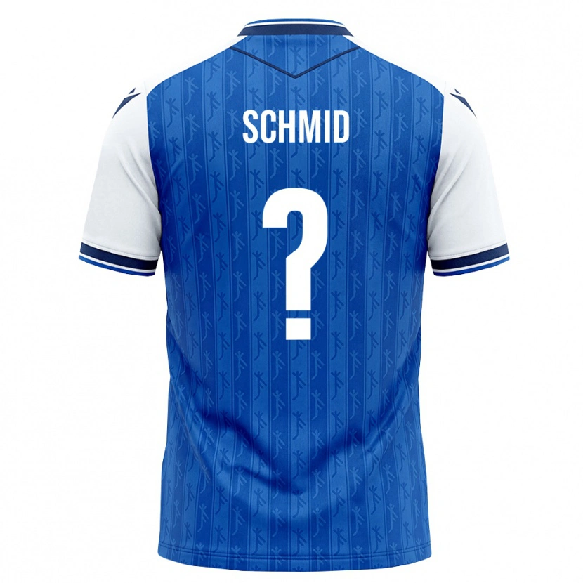 Danxen Mujer Camiseta Juliane Schmid #0 Azul Real Blanco 1ª Equipación 2026/27 La Camisa México