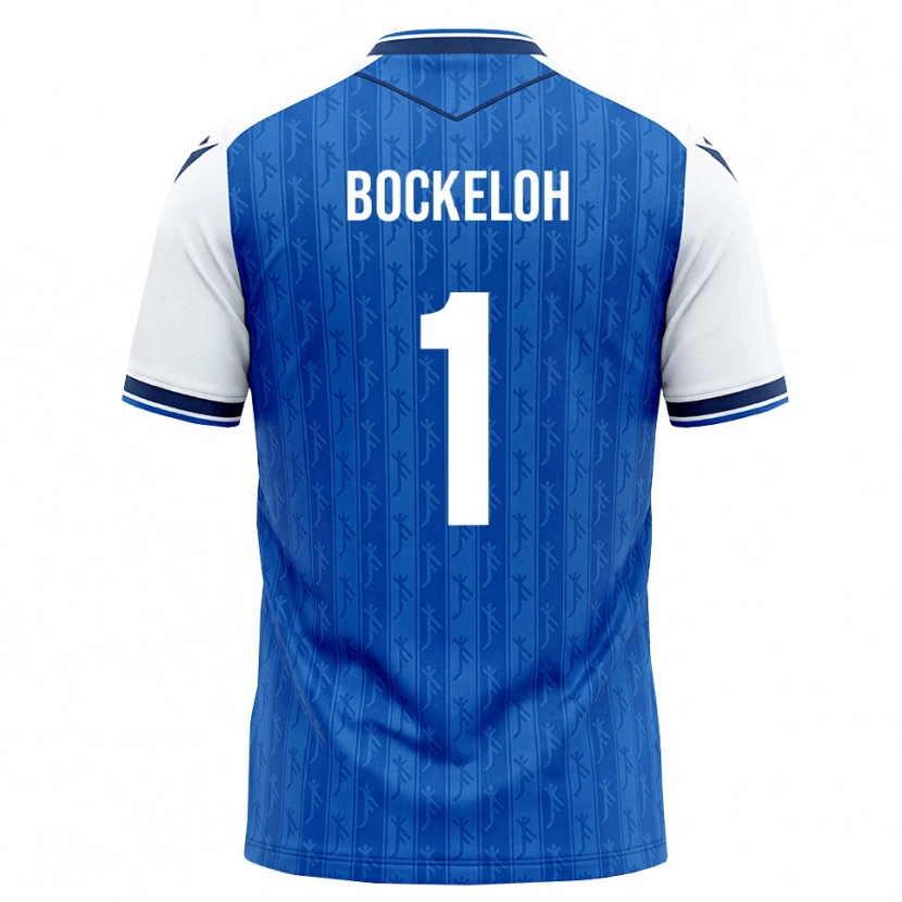 Danxen Mujer Camiseta Leonhard Bockeloh #1 Azul Real Blanco 1ª Equipación 2026/27 La Camisa México