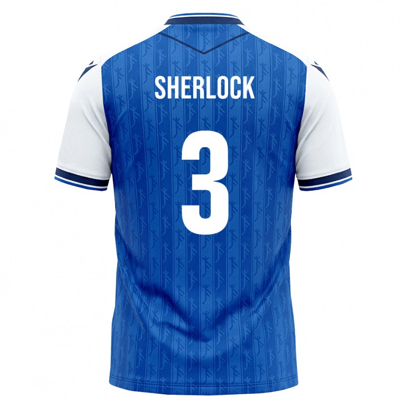 Danxen Mujer Camiseta Finn Sherlock #3 Azul Real Blanco 1ª Equipación 2026/27 La Camisa México