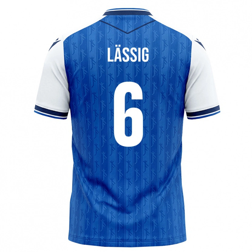 Danxen Mujer Camiseta Valentin Lässig #6 Azul Real Blanco 1ª Equipación 2026/27 La Camisa México