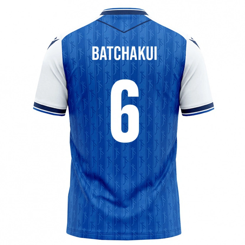 Danxen Mujer Camiseta Kylian Batchakui #6 Azul Real Blanco 1ª Equipación 2026/27 La Camisa México