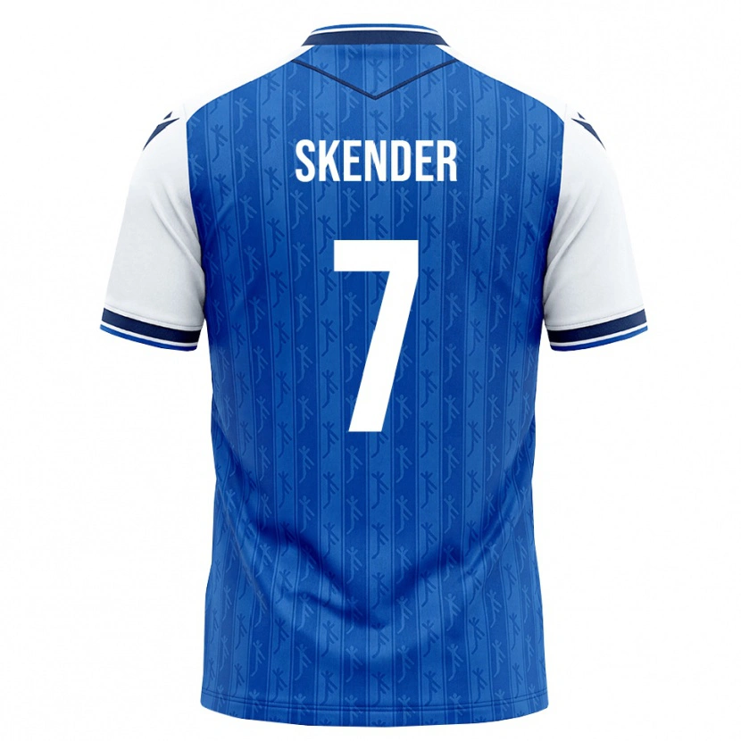Danxen Mujer Camiseta Alexandros Skender #7 Azul Real Blanco 1ª Equipación 2026/27 La Camisa México