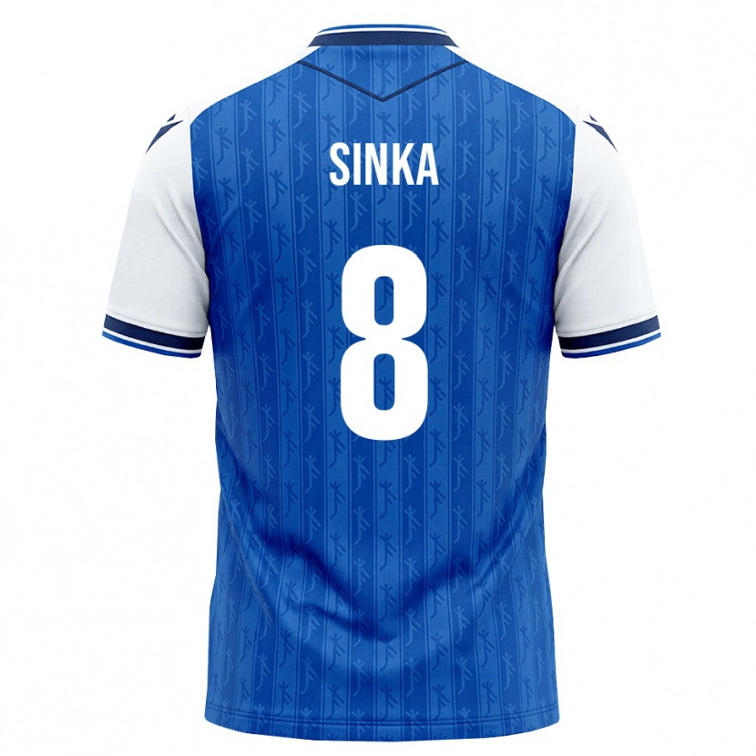 Danxen Mujer Camiseta Napsugár Sinka #8 Azul Real Blanco 1ª Equipación 2026/27 La Camisa México