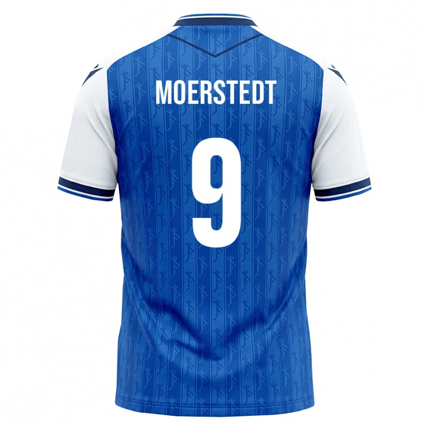 Danxen Mujer Camiseta Max Moerstedt #9 Azul Real Blanco 1ª Equipación 2026/27 La Camisa México