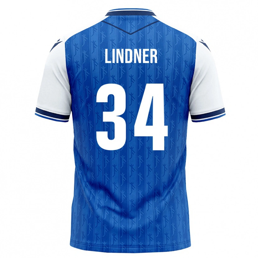 Danxen Mujer Camiseta Sophie Lindner #34 Azul Real Blanco 1ª Equipación 2026/27 La Camisa México