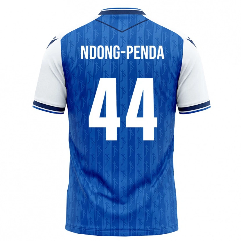 Danxen Mujer Camiseta Maxime Ndong-Penda #44 Azul Real Blanco 1ª Equipación 2026/27 La Camisa México