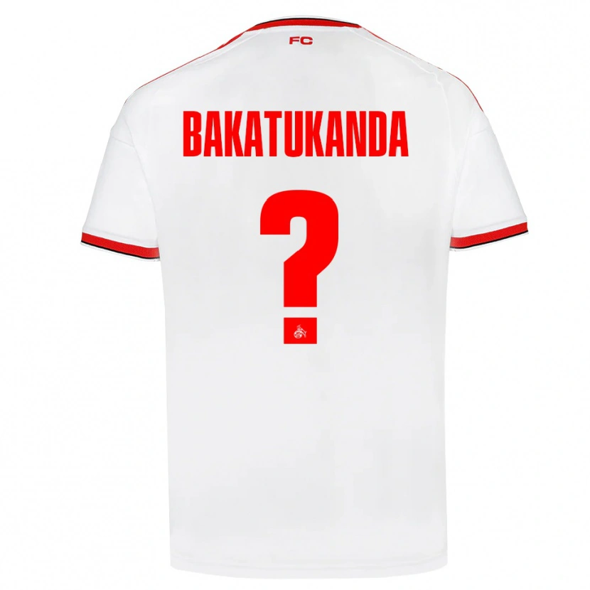 Danxen Mujer Camiseta Elias Bakatukanda #0 Blanco Rojo Negro 1ª Equipación 2026/27 La Camisa México