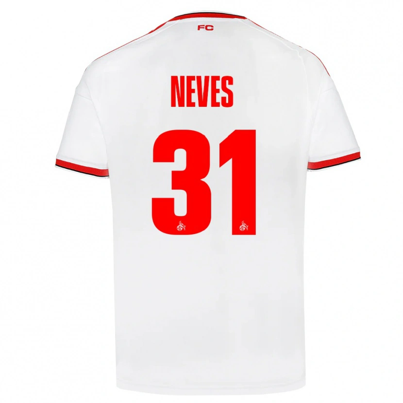 Danxen Mujer Camiseta Gil Neves #31 Blanco Rojo Negro 1ª Equipación 2026/27 La Camisa México