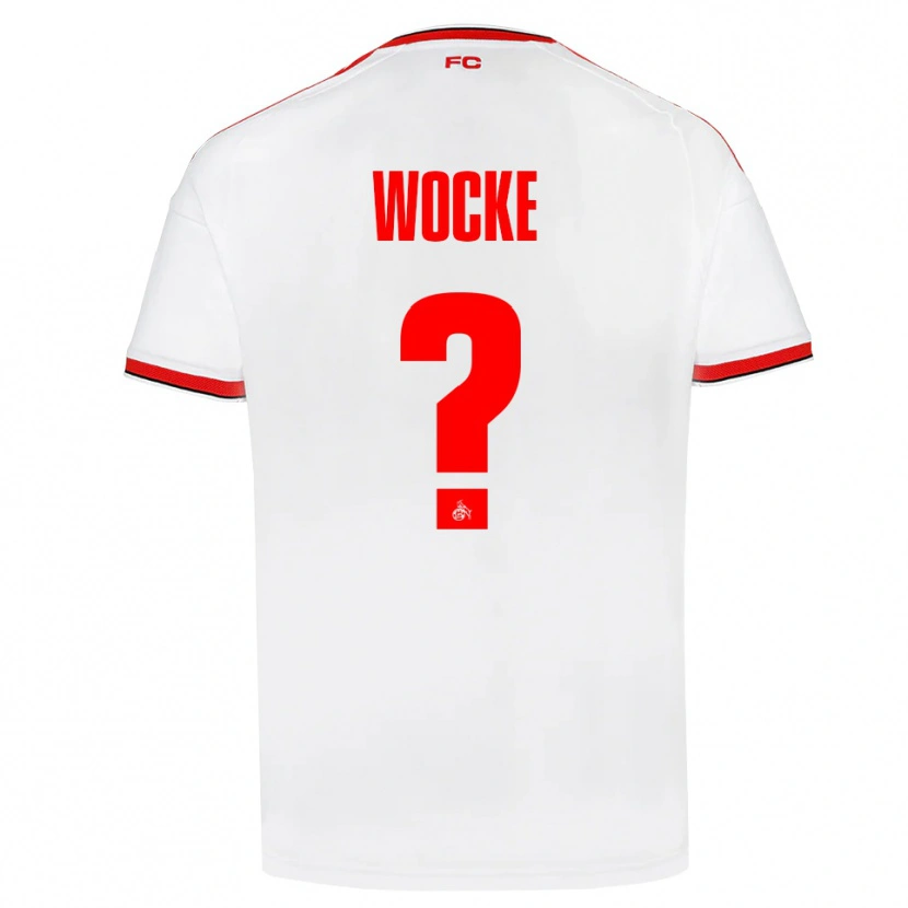 Danxen Mujer Camiseta Lukas Wocke #0 Blanco Rojo Negro 1ª Equipación 2026/27 La Camisa México
