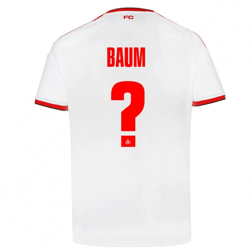Danxen Mujer Camiseta Julius Baum #0 Blanco Rojo Negro 1ª Equipación 2026/27 La Camisa México