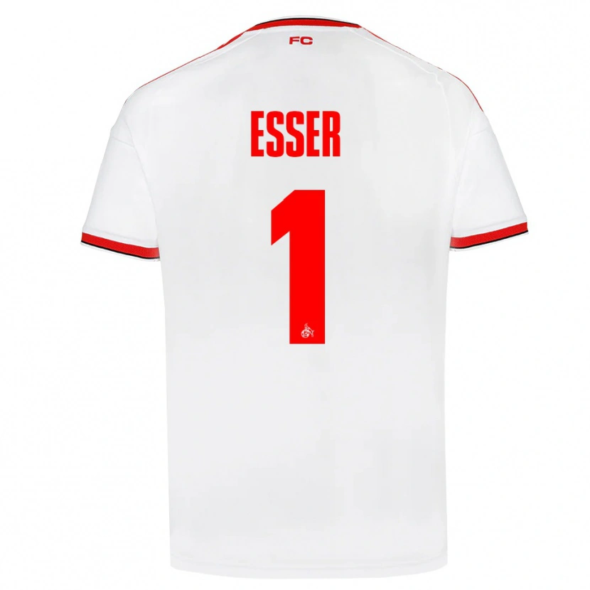 Danxen Mujer Camiseta Jacob Esser #1 Blanco Rojo Negro 1ª Equipación 2026/27 La Camisa México