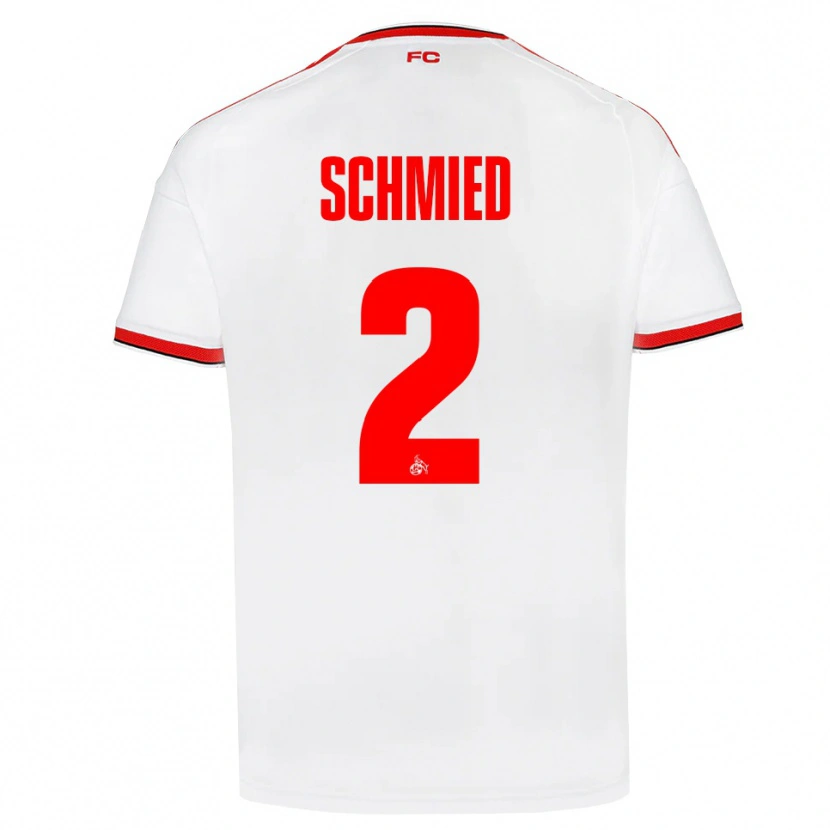 Danxen Mujer Camiseta Joël Schmied #2 Blanco Rojo Negro 1ª Equipación 2026/27 La Camisa México
