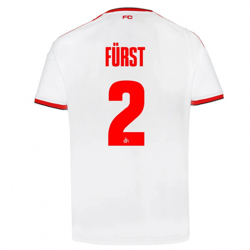 Danxen Mujer Camiseta David Fürst #2 Blanco Rojo Negro 1ª Equipación 2026/27 La Camisa México