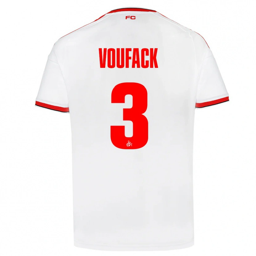 Danxen Mujer Camiseta Lionel Voufack #3 Blanco Rojo Negro 1ª Equipación 2026/27 La Camisa México