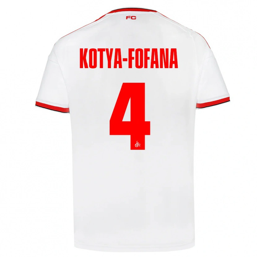 Danxen Mujer Camiseta Assad Kotya-Fofana #4 Blanco Rojo Negro 1ª Equipación 2026/27 La Camisa México