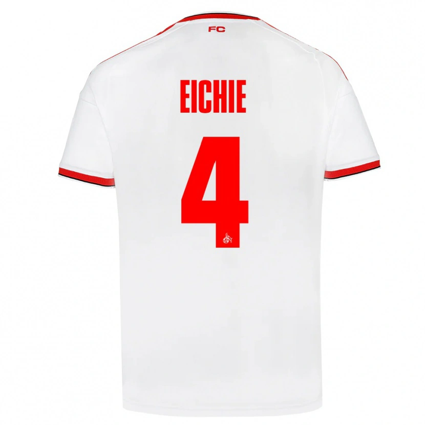 Danxen Mujer Camiseta David Eichie #4 Blanco Rojo Negro 1ª Equipación 2026/27 La Camisa México