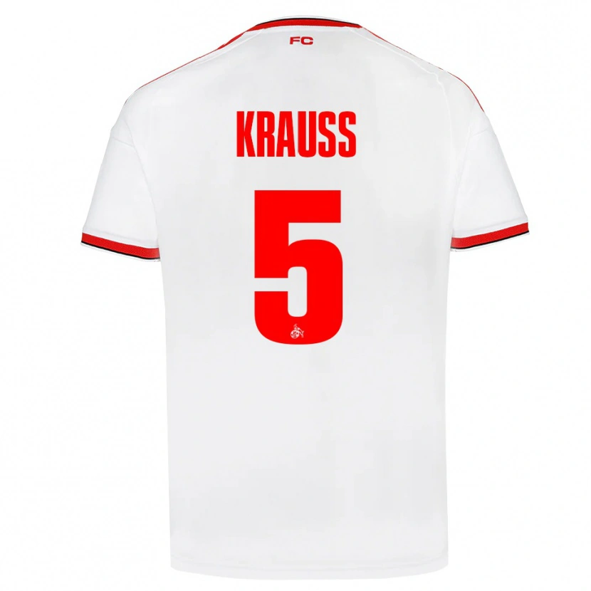Danxen Mujer Camiseta Tom Krauß #5 Blanco Rojo Negro 1ª Equipación 2026/27 La Camisa México
