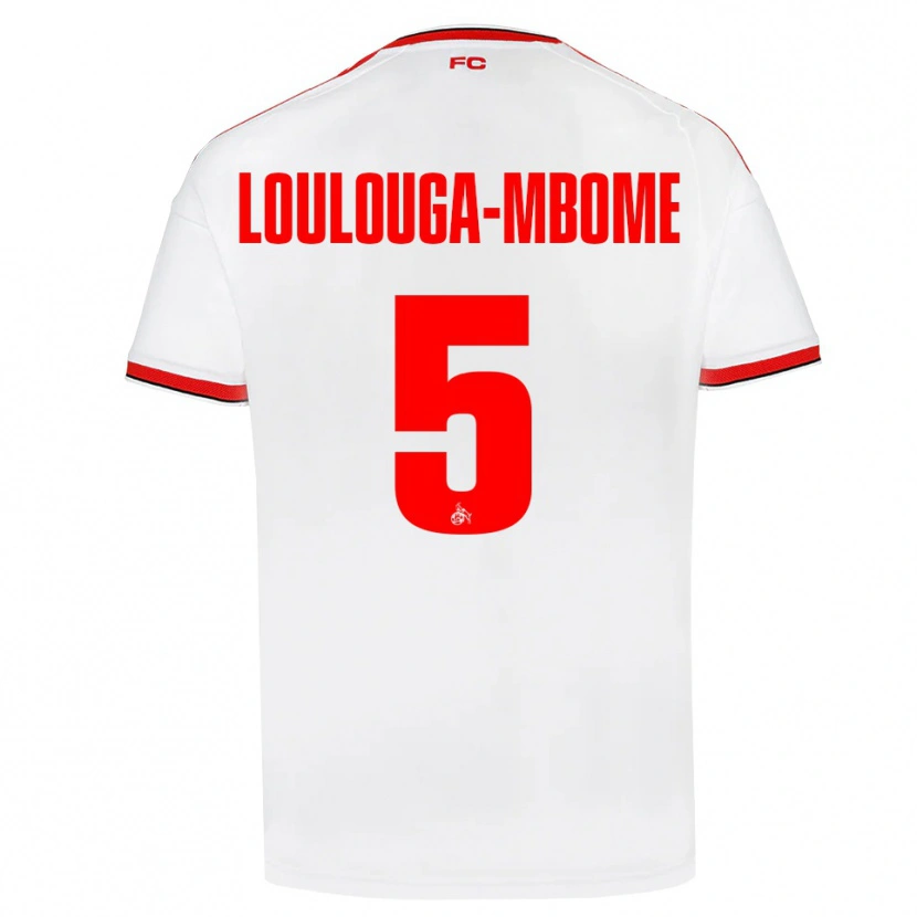 Danxen Mujer Camiseta Pascal Loulouga-Mbome #5 Blanco Rojo Negro 1ª Equipación 2026/27 La Camisa México
