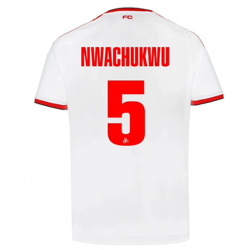 Danxen Mujer Camiseta Ben Nwachukwu #5 Blanco Rojo Negro 1ª Equipación 2026/27 La Camisa México