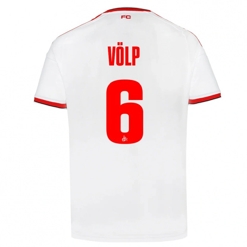 Danxen Mujer Camiseta Lennard Völp #6 Blanco Rojo Negro 1ª Equipación 2026/27 La Camisa México