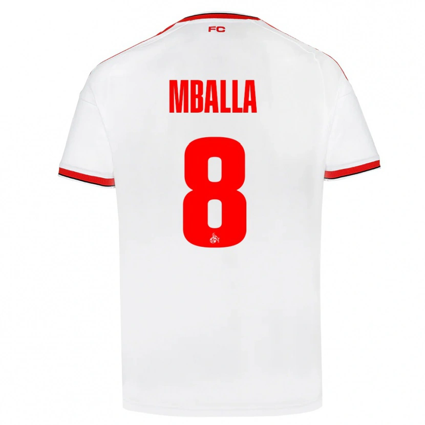 Danxen Mujer Camiseta Loiks Mballa #8 Blanco Rojo Negro 1ª Equipación 2026/27 La Camisa México