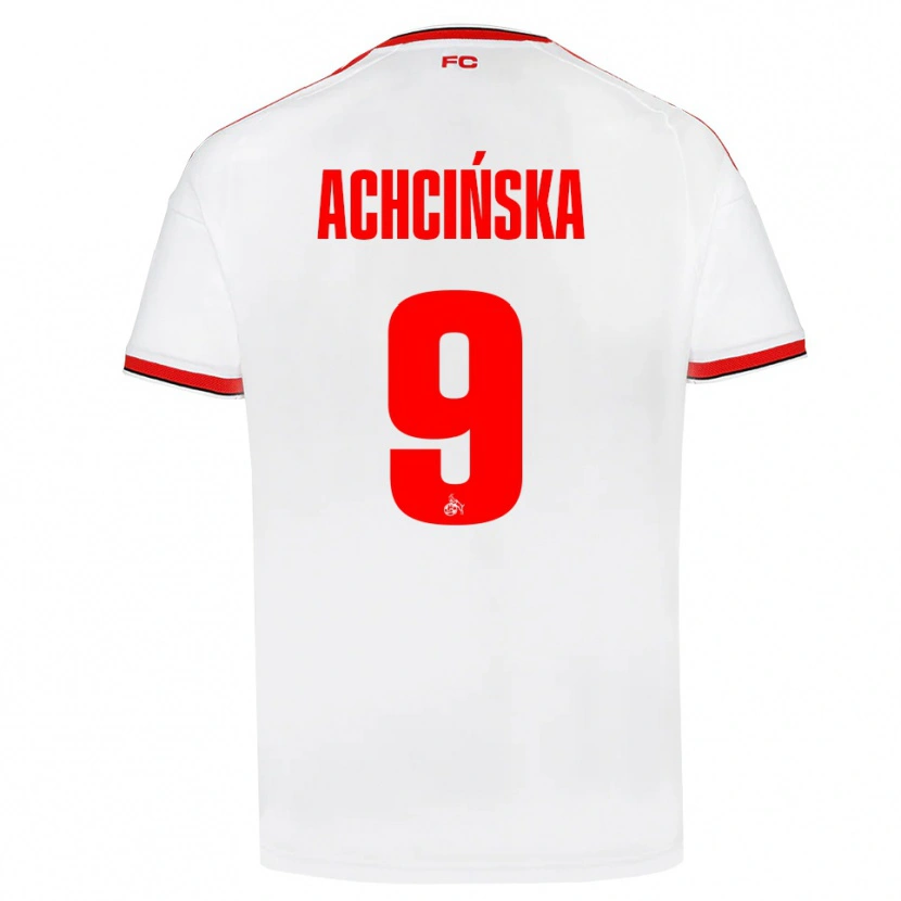 Danxen Mujer Camiseta Adriana Achcińska #9 Blanco Rojo Negro 1ª Equipación 2026/27 La Camisa México