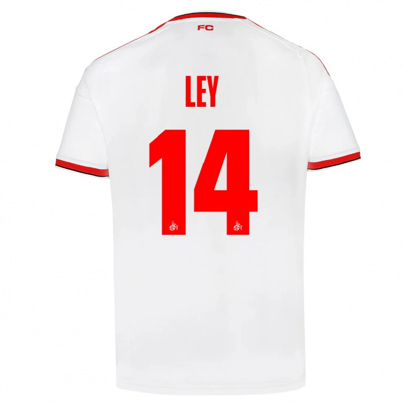 Danxen Mujer Camiseta Benjamin Ley #14 Blanco Rojo Negro 1ª Equipación 2026/27 La Camisa México