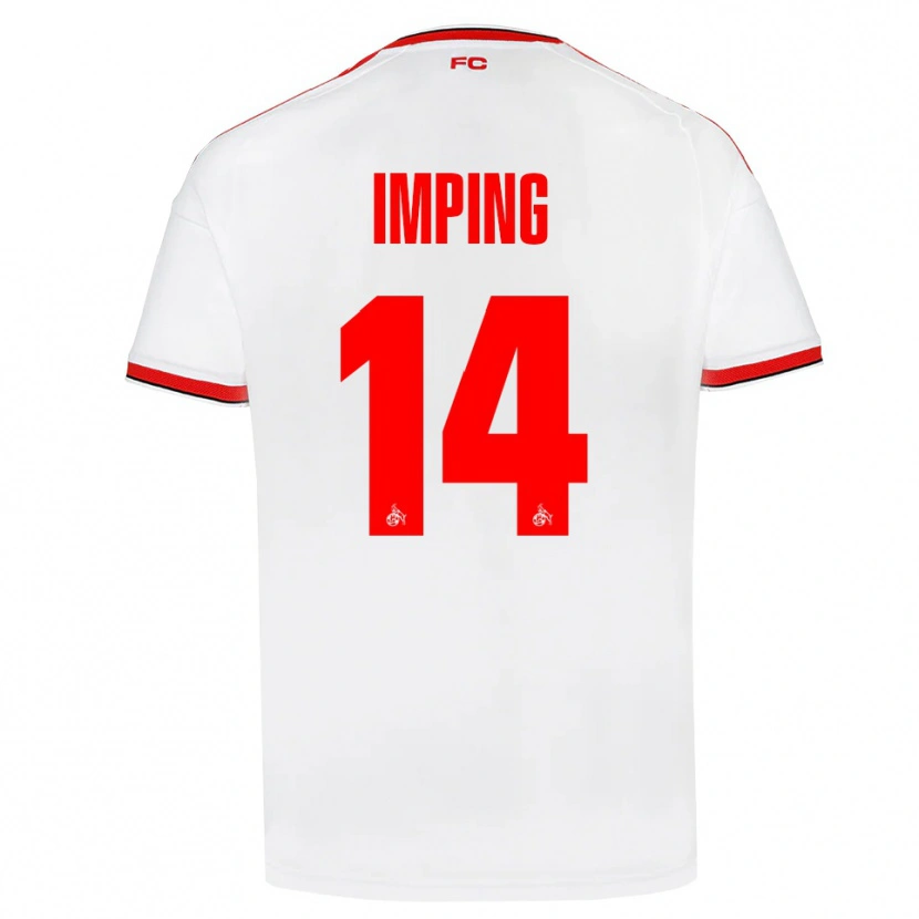 Danxen Mujer Camiseta Carlotta Imping #14 Blanco Rojo Negro 1ª Equipación 2026/27 La Camisa México