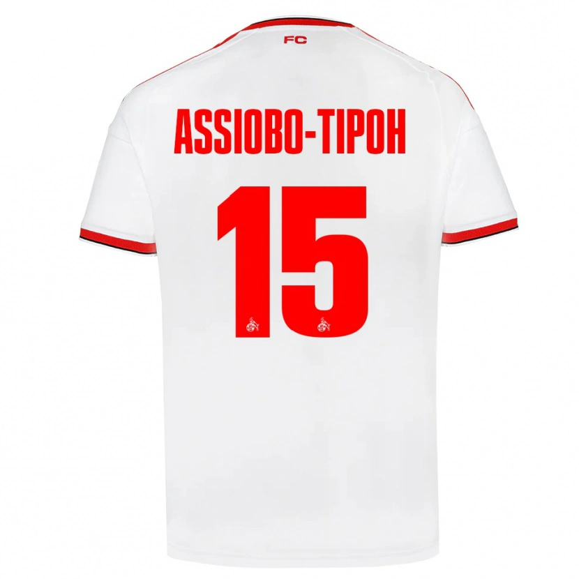Danxen Mujer Camiseta Elfried Assiobo-Tipoh #15 Blanco Rojo Negro 1ª Equipación 2026/27 La Camisa México