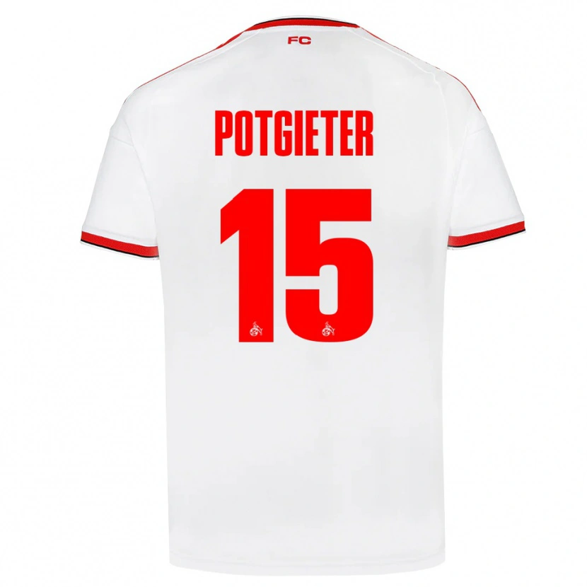 Danxen Mujer Camiseta Jaylen Potgieter #15 Blanco Rojo Negro 1ª Equipación 2026/27 La Camisa México