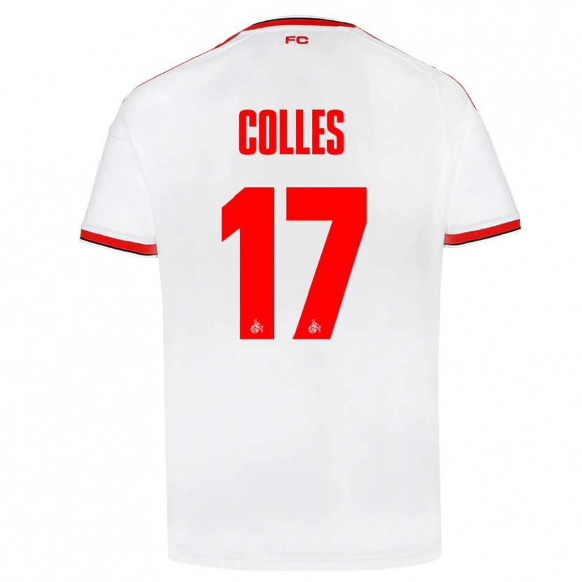 Danxen Mujer Camiseta Jan Colles #17 Blanco Rojo Negro 1ª Equipación 2026/27 La Camisa México