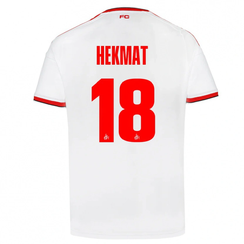 Danxen Mujer Camiseta Kian Hekmat #18 Blanco Rojo Negro 1ª Equipación 2026/27 La Camisa México