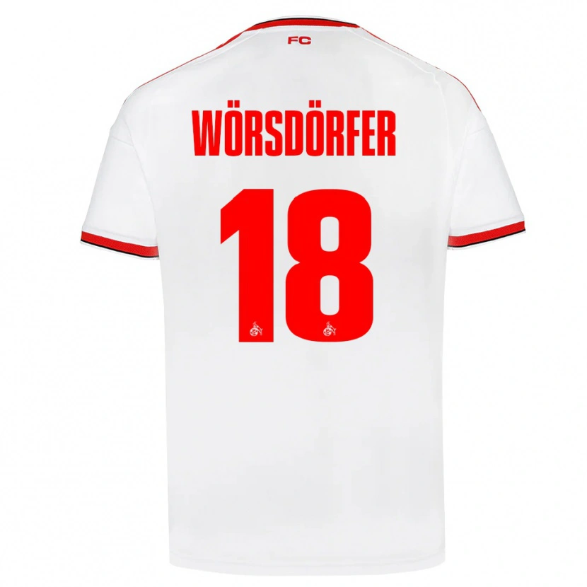 Danxen Mujer Camiseta Len Wörsdörfer #18 Blanco Rojo Negro 1ª Equipación 2026/27 La Camisa México