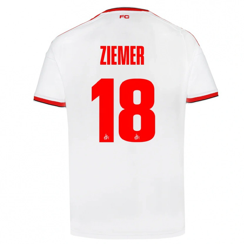Danxen Mujer Camiseta Taylor Ziemer #18 Blanco Rojo Negro 1ª Equipación 2026/27 La Camisa México