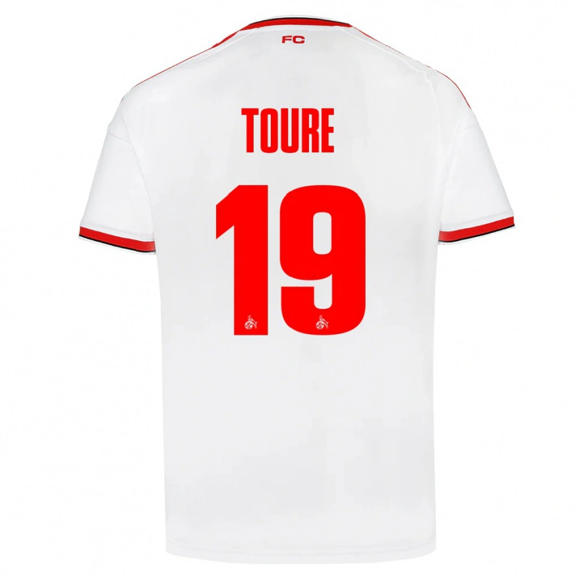 Danxen Mujer Camiseta Safyan Toure #19 Blanco Rojo Negro 1ª Equipación 2026/27 La Camisa México