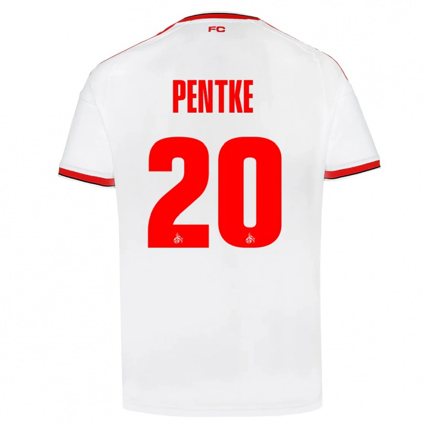 Danxen Mujer Camiseta Philipp Pentke #20 Blanco Rojo Negro 1ª Equipación 2026/27 La Camisa México